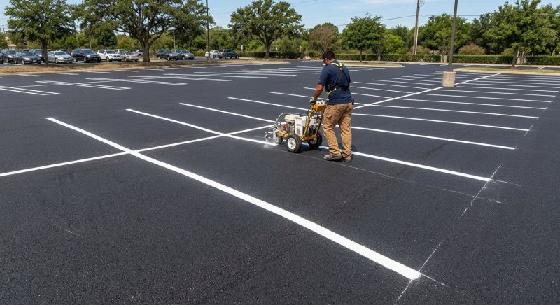Church Parking Lot Striping in Alpharetta, GA