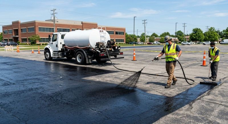 Commercial Asphalt Sealing in Greenville, SC