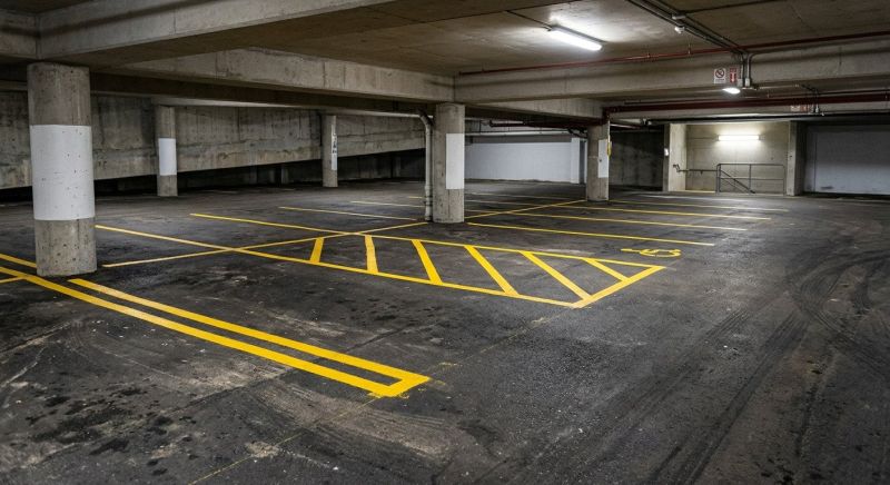 Parking Area Striping in Suwanee, GA